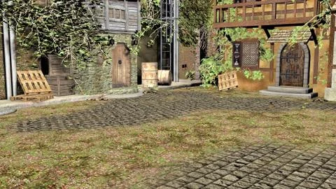 Abandoned building Stock Illustration