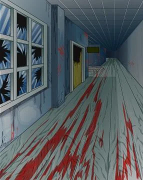 Abandoned building. Stock Illustration