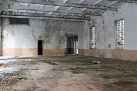 Abandoned building interior Stock Photos