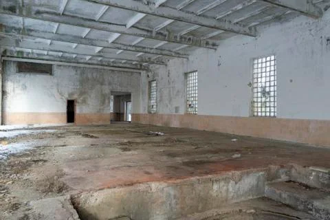 Abandoned building interior Stock Photos