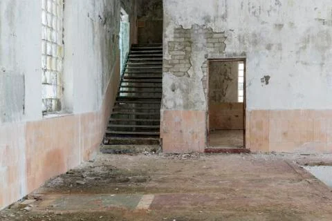 Abandoned building interior Stock Photos