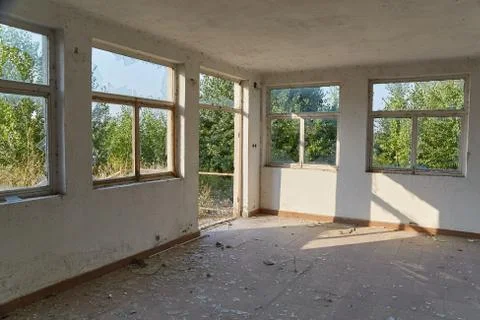 Abandoned building interior Stock Photos
