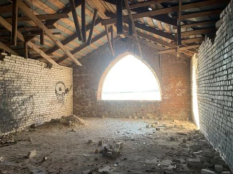 Abandoned building interior Stock Photos