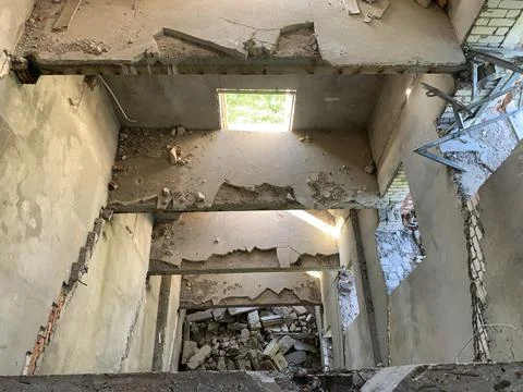 Abandoned building interior Stock Photos