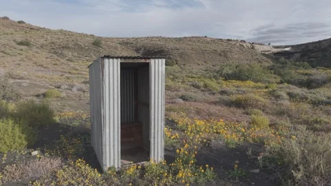 Abandoned Building in Klein Karoo | Rural Decay Stock Footage 342447578
