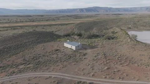 Abandoned Building in Klein Karoo | Rural Decay Stock Footage 342450666