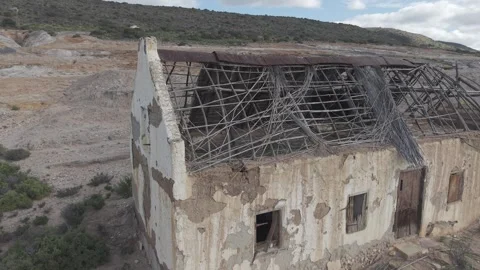 Abandoned Building in Klein Karoo | Rural Decay Stock Footage 342452504