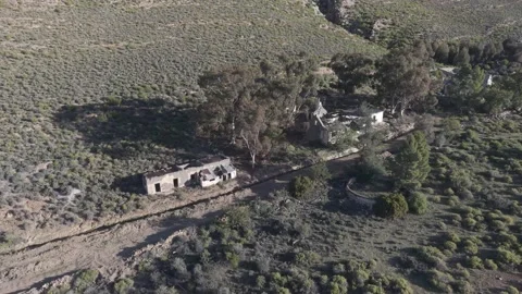 Abandoned Building in Klein Karoo | Rural Decay Stock Footage 342479253