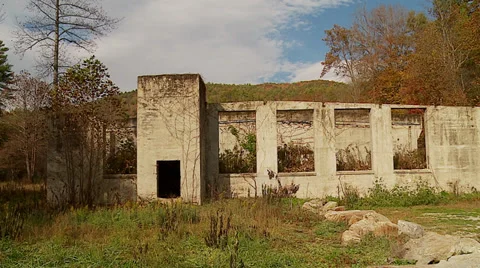 Abandoned Building in Mountains Video stock 32477637