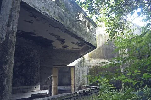 Abandoned building in mumbai, india 库存照片