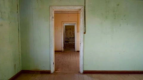 Abandoned Building in Namibia Vídeos de archivo 132820552