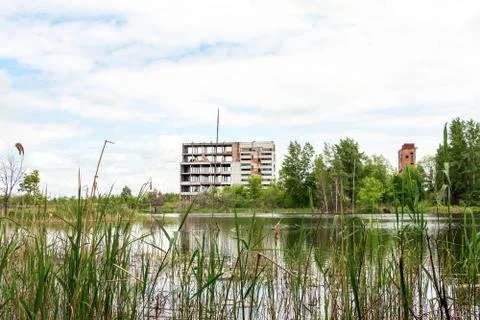The abandoned building Stock Photos