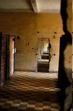 Abandoned Building in Shameriup, Cambodia Stock Photos