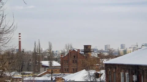 Abandoned building in timelapse Stock Footage 990474