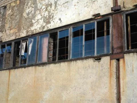 Abandoned building windows 写真素材