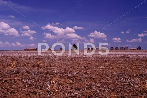 Abandoned Buildings on the Prairies, Canada Stock Photos