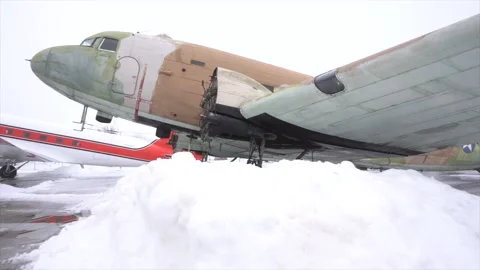 Abandoned C-47 Stock Footage 239440842