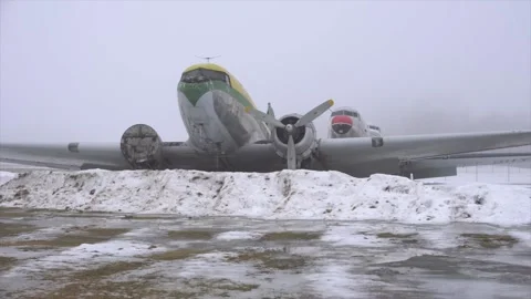 Abandoned C-47 Stock Footage 239443416