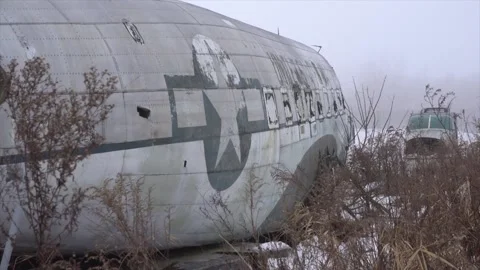 Abandoned C-47 Stock Footage 239444507
