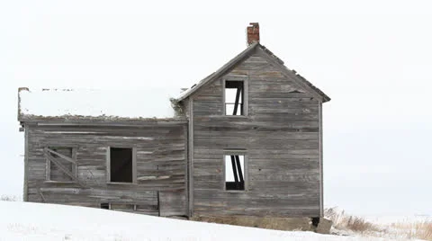 Abandoned Cabin Stock Footage 24653686