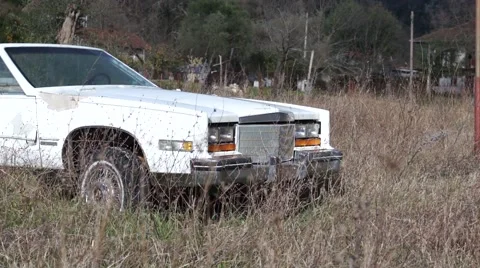 Abandoned car Stock Footage 46189665