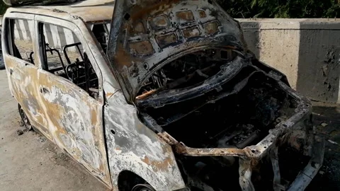 Abandoned car Stock Footage 174775200