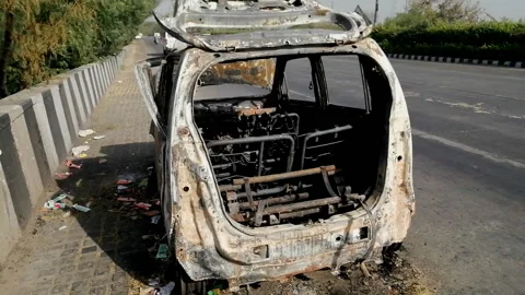 Abandoned car Stock Footage 174775203