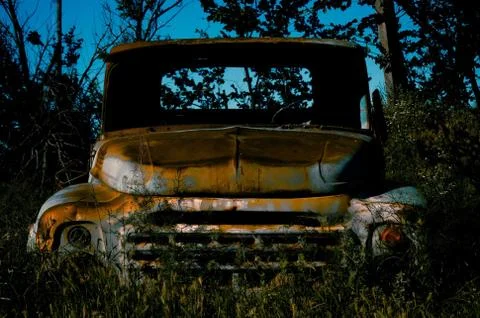 Abandoned car Stock Photos