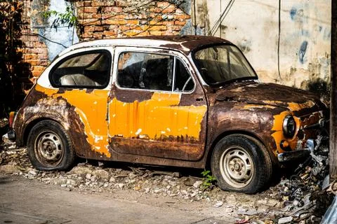 Abandoned car Stock Photos