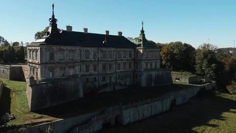 Abandoned Castle in Eastern Europe Stock Footage 99549810