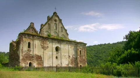 Abandoned Catholic churc Stock-Footage 506333