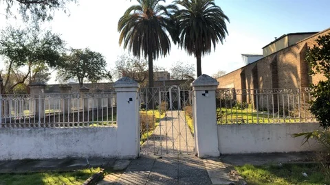 Abandoned Cementery interior of the old Asylum of the Little Sisters of the Vidéo 92881306