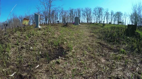 Abandoned cemetery Vídeo Stock 49223170