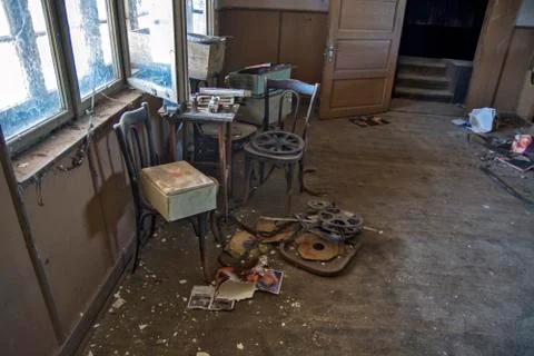 Abandoned cinema Stock Photos