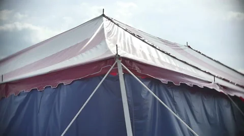 Abandoned circus tent Stock Footage 40005371