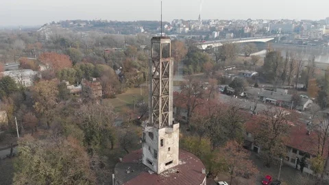 Abandoned city tower Vídeo Stock 99810521