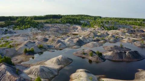 Abandoned clay quarry Video stock 158547233