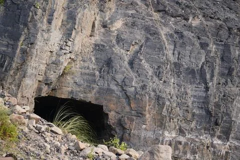 Abandoned coal mining quarry filled with rainwater, Stock-Fotos