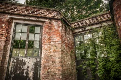 Abandoned conservatory Stock Photos
