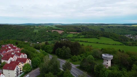 Abandoned control tower on the hill Stock Footage 154823950