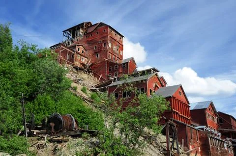 Abandoned copper mine Stock Photos