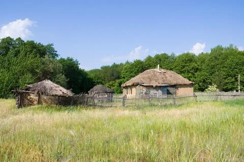 Abandoned Cossack farm Stock Photos