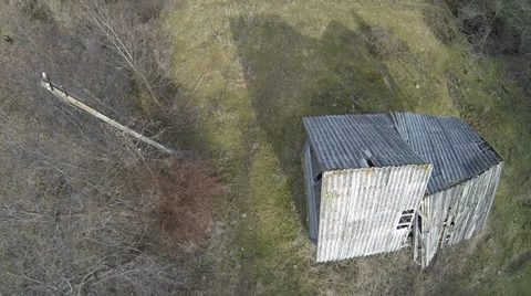 Abandoned Cottage Stock Footage 36053627