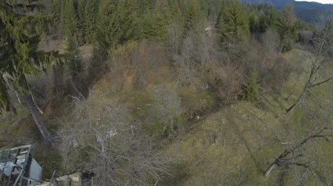 Abandoned Cottage Stock Footage 36053849