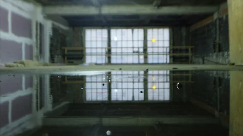 Abandoned creepy depressed dramatic place 4K RED Footage Stock Footage 129584622
