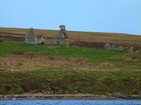 Abandoned croft Foto stock