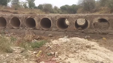 Abandoned Culvert Structure – A Silent Path of Forgotten Waters Stock Footage 308154485