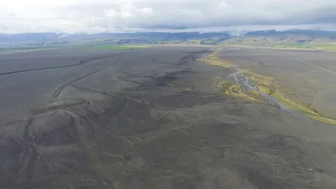 Abandoned DC3 in Iceland uncovered Video stock 83874352