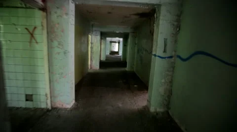 Abandoned destroyed building. War. Stock Footage 68657875