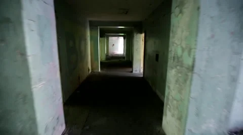 Abandoned destroyed building. War. Stock Footage 68657886